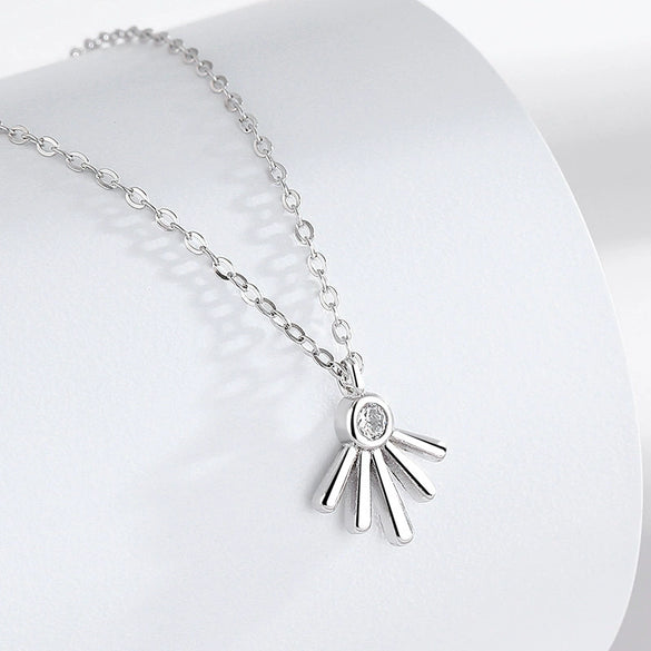 Wholesale Jewelry Geometric S925 Sterling Silver Irregular Necklace Creative Personality Design