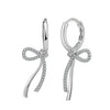 Wholesale Jewelry Geometric S925 Sterling Silver Knot Hollow Earrings