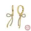 Wholesale Jewelry Geometric S925 Sterling Silver Knot Hollow Earrings