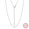 Wholesale Jewelry Geometric S925 Sterling Silver Necklace With 14K Gold Plated Adjustable Chain