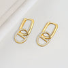 Wholesale Jewelry Geometric Silver Electroplated Earrings And Bracelet