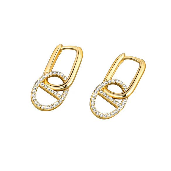 Wholesale Jewelry Geometric Silver Electroplated Earrings And Bracelet