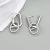 Wholesale Jewelry Geometric Silver Electroplated Earrings And Bracelet