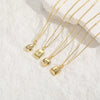 Wholesale Jewelry Geometric Sixpointed Star Zircon Copper Electroplated Ochain Pendant Necklace For Women
