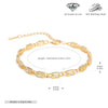 Wholesale Jewelry Geometric Square 925 Sterling Silver Inlaid Zircon Unisex Bracelet