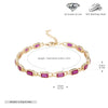 Wholesale Jewelry Geometric Square 925 Sterling Silver Inlaid Zircon Unisex Bracelet