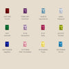 Wholesale Jewelry Geometric Stainless Steel 12 Birthstone Necklace And Bracelet 18K Gold Plated Electroplating