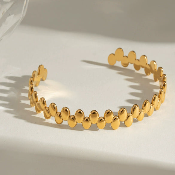 Wholesale Jewelry Geometric Stainless Steel Electroplated Bracelet