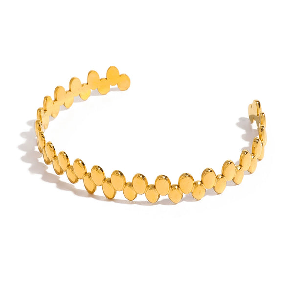 Wholesale Jewelry Geometric Stainless Steel Electroplated Bracelet