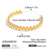 Wholesale Jewelry Geometric Stainless Steel Electroplated Bracelet