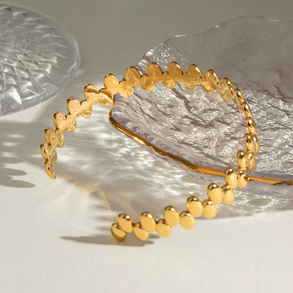 Wholesale Jewelry Geometric Stainless Steel Electroplated Bracelet