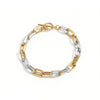Wholesale Jewelry Geometric Stainless Steel Multichain Mixed Electroplated Unisex Bracelet