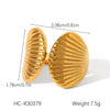 Wholesale Jewelry Geometric Stainless Steel Ring Electroplated Feminine Highend Jewelry