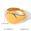 Wholesale Jewelry Geometric Stainless Steel Ring Electroplated Feminine Highend Jewelry