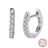Wholesale Jewelry Geometric Sterling Silver 925 Inlaid Zircon Women's Earrings