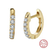 Wholesale Jewelry Geometric Sterling Silver 925 Inlaid Zircon Women's Earrings