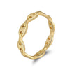 Wholesale Jewelry Geometric Sterling Silver 925 14K Goldplated Asymmetrical Hoop Earrings Necklace Wavy Round Ring