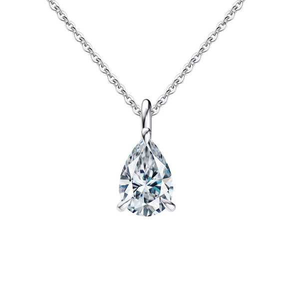 Wholesale Jewelry Geometric Sterling Silver 925 Moissanite Electroplated Necklace And Earrings For Women