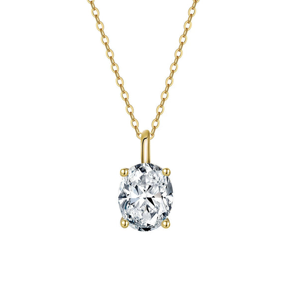 Wholesale Jewelry Geometric Sterling Silver 925 Moissanite Electroplated Necklace And Earrings For Women