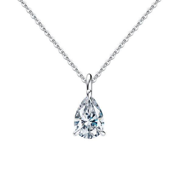 Wholesale Jewelry Geometric Sterling Silver 925 Moissanite Electroplated Necklace And Earrings For Women