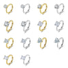 Wholesale Jewelry Geometric Sterling Silver 925 Moissanite Electroplated Necklace And Earrings For Women