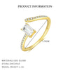 Wholesale Jewelry Geometric 925 Sterling Silver Necklace Bracelet Earrings Ring For Women With Zirconia Design
