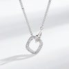 Wholesale Jewelry Geometric 925 Sterling Silver Ring Link Necklace For Women