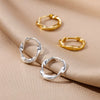 Wholesale Jewelry Geometric Style Copper Earring 18K Gold Plated