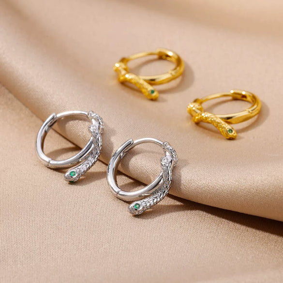 Wholesale Jewelry Geometric Style Copper Earring 18K Gold Plated
