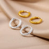 Wholesale Jewelry Geometric Style Copper Earring 18K Gold Plated