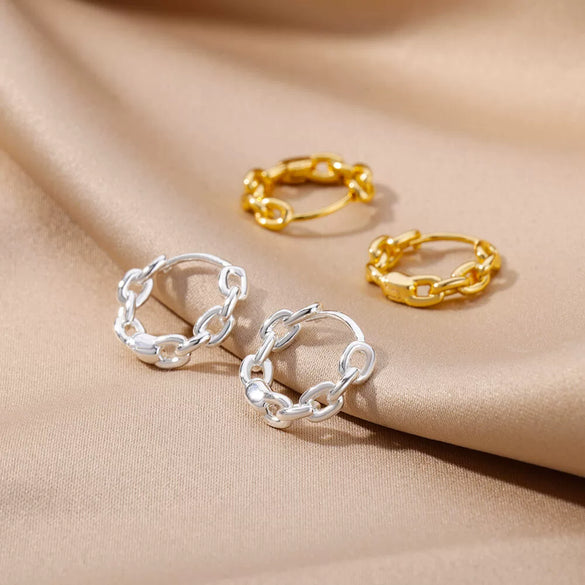 Wholesale Jewelry Geometric Style Copper Earring 18K Gold Plated
