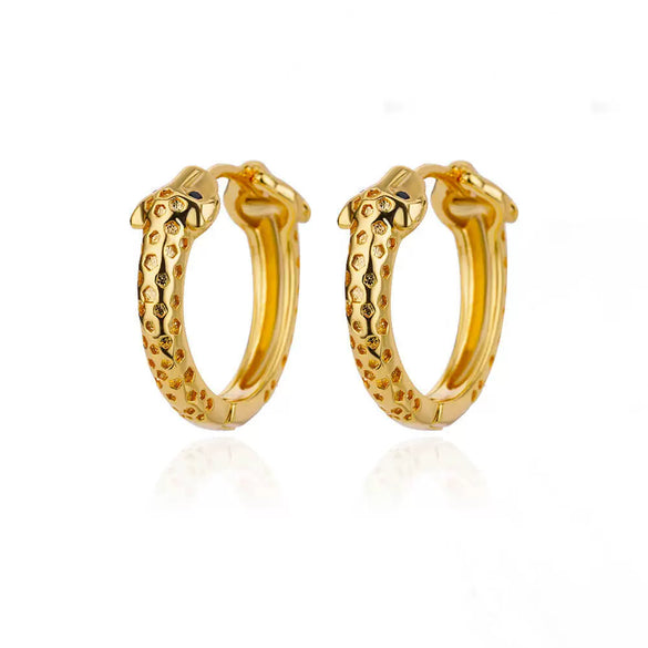 Wholesale Jewelry Geometric Style Copper Earring 18K Gold Plated