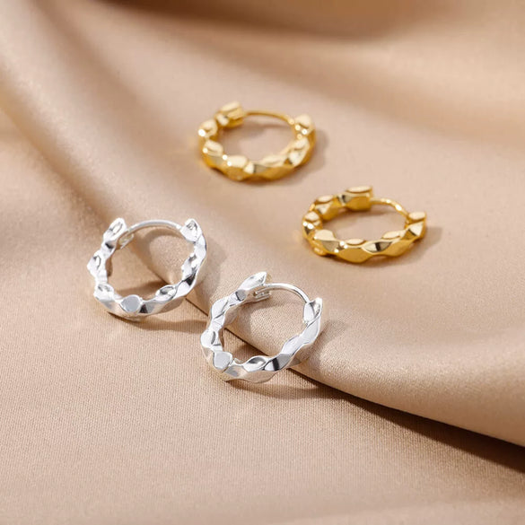 Wholesale Jewelry Geometric Style Copper Earring 18K Gold Plated
