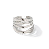 Wholesale Jewelry Geometric Style Multilayer Open Ring Stainless Steel Electroplated