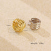Wholesale Jewelry Geometric Style S925 Silver Electroplated Earrings