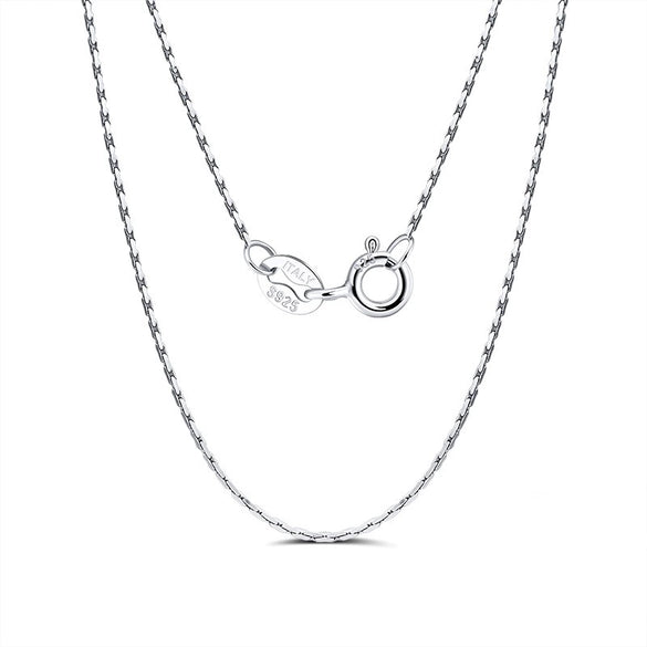 Wholesale Jewelry Geometric Style S925 Sterling Silver Bamboo Chain Necklace Unisex