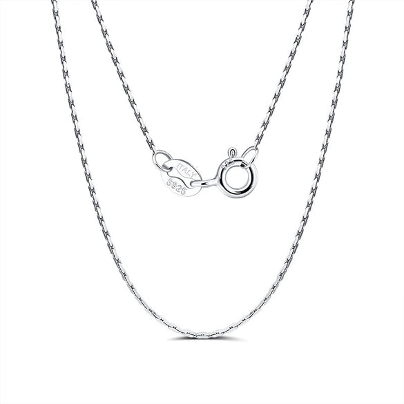 Wholesale Jewelry Geometric Style S925 Sterling Silver Bamboo Chain Necklace Unisex