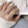 Wholesale Jewelry Geometric Style Tanzanite Open Ring S925 Sterling Silver Inlaid With Zircon