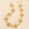 Wholesale Jewelry Geometric Style Zinc Alloy Electroplated Sunflower Totem Ochain Pendant Necklace For Women