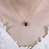 Wholesale Jewelry Geometric 316L Stainless Steel Gold Plated Inlay Design Necklace Unisex