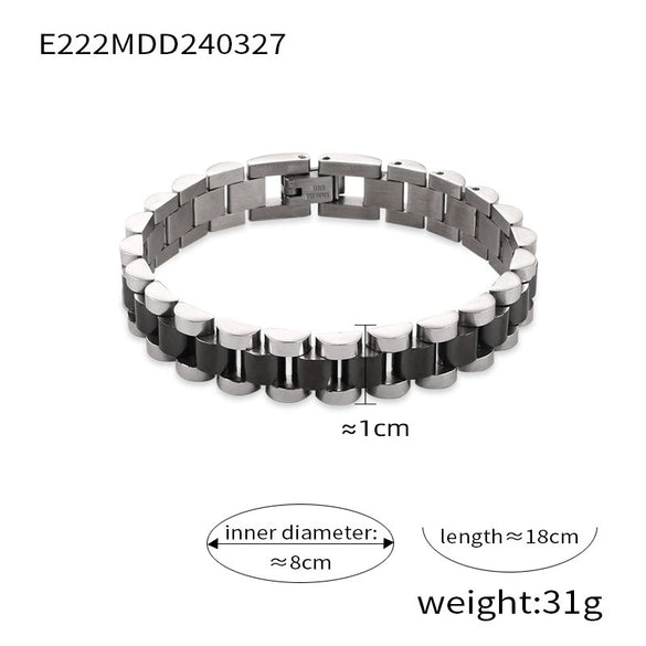 Wholesale Jewelry Geometric 316L Stainless Steel Goldplated Bracelet