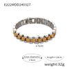 Wholesale Jewelry Geometric 316L Stainless Steel Goldplated Bracelet