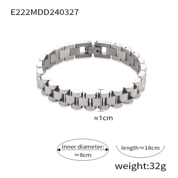 Wholesale Jewelry Geometric 316L Stainless Steel Goldplated Bracelet