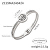 Wholesale Jewelry Geometric 316L Stainless Steel Goldplated British Retro Bracelet