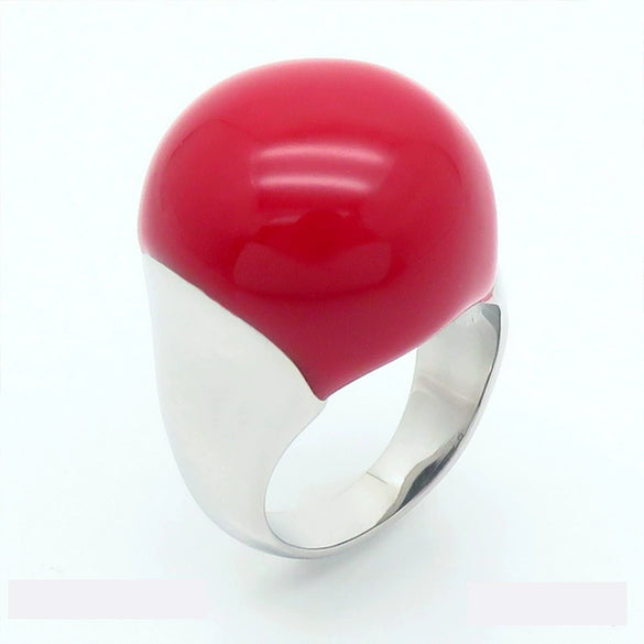 Wholesale Jewelry Geometric Titanium Steel Ring And Bracelet With Enamel Drop Glaze And Electroplating