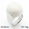 Wholesale Jewelry Geometric Titanium Steel Ring And Bracelet With Enamel Drop Glaze And Electroplating