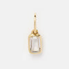 Wholesale Jewelry Geometric Titanium Steel Water Drop Pendant Necklace 18K Gold Plated Snake Bone Chain