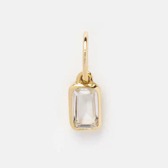 Wholesale Jewelry Geometric Titanium Steel Water Drop Pendant Necklace 18K Gold Plated Snake Bone Chain
