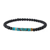 Wholesale Jewelry Geometric Wooden Beads Turquoise Coconut Shell Handmade Unisex Bracelet