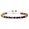 Wholesale Jewelry Geometric Wooden Beads Turquoise Coconut Shell Handmade Unisex Bracelet